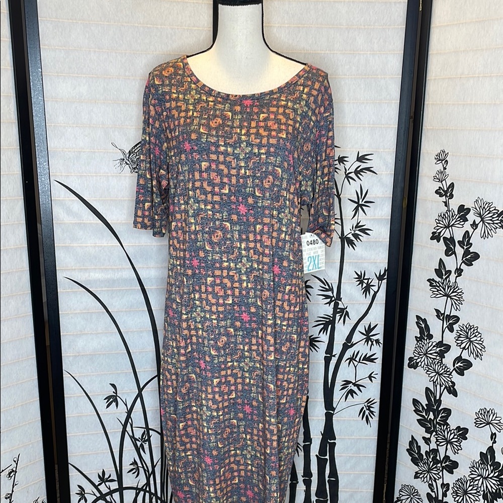 Lularoe Julia Elegant Multicolor Women's Dress 2xl